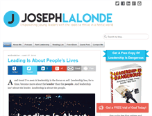Tablet Screenshot of jmlalonde.com